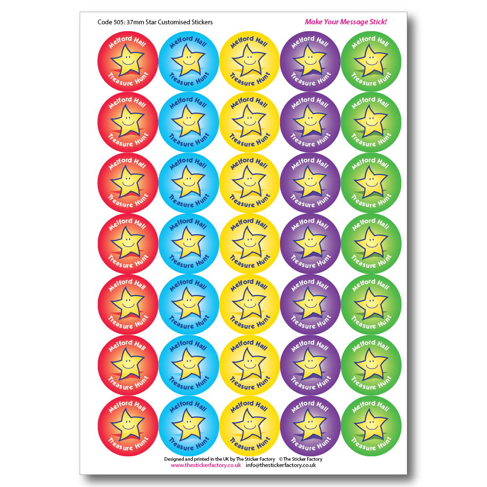 Customised Mixed Colour Stars image 2