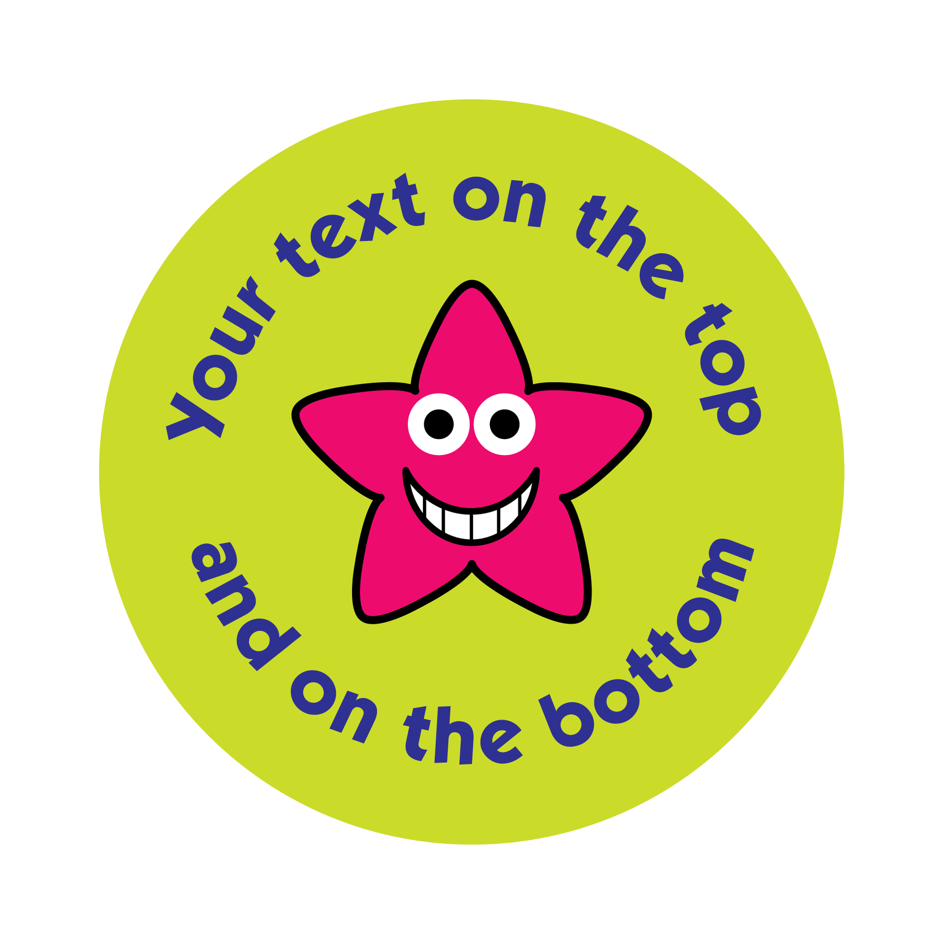 Customised Dental Star Sticker - The Sticker Factory