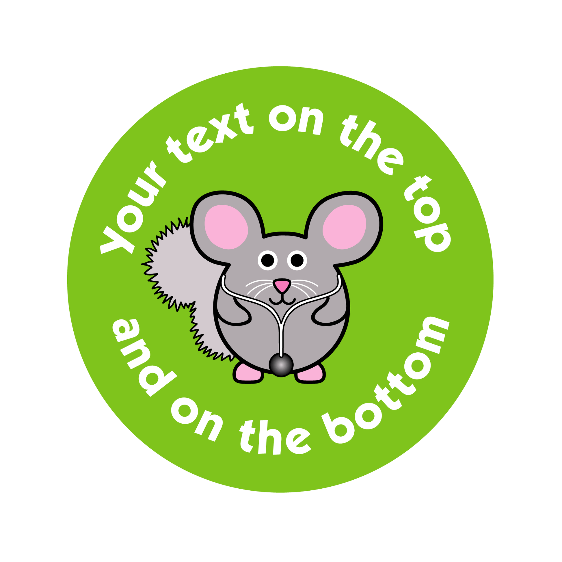 Customised Healthcare Sticker - Chinchilla - The Sticker Factory