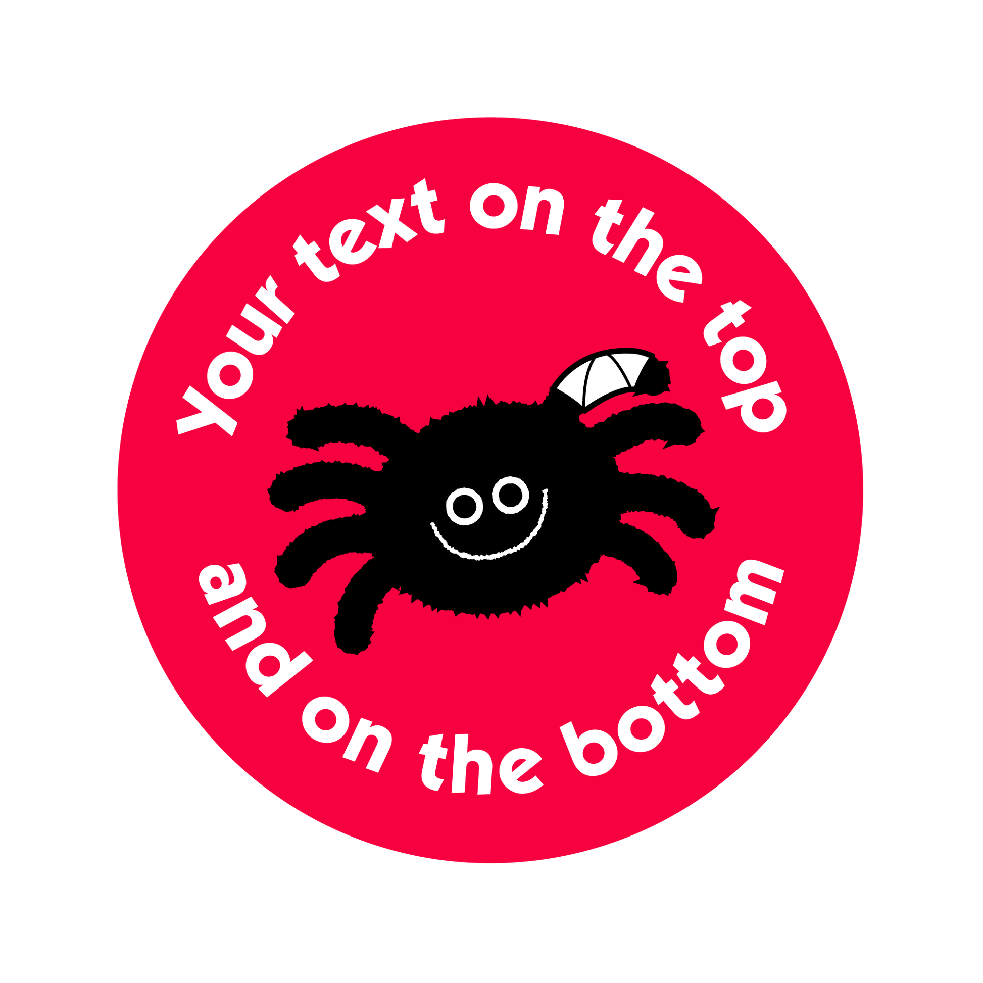 Customised Healthcare Sticker - Spider - The Sticker Factory