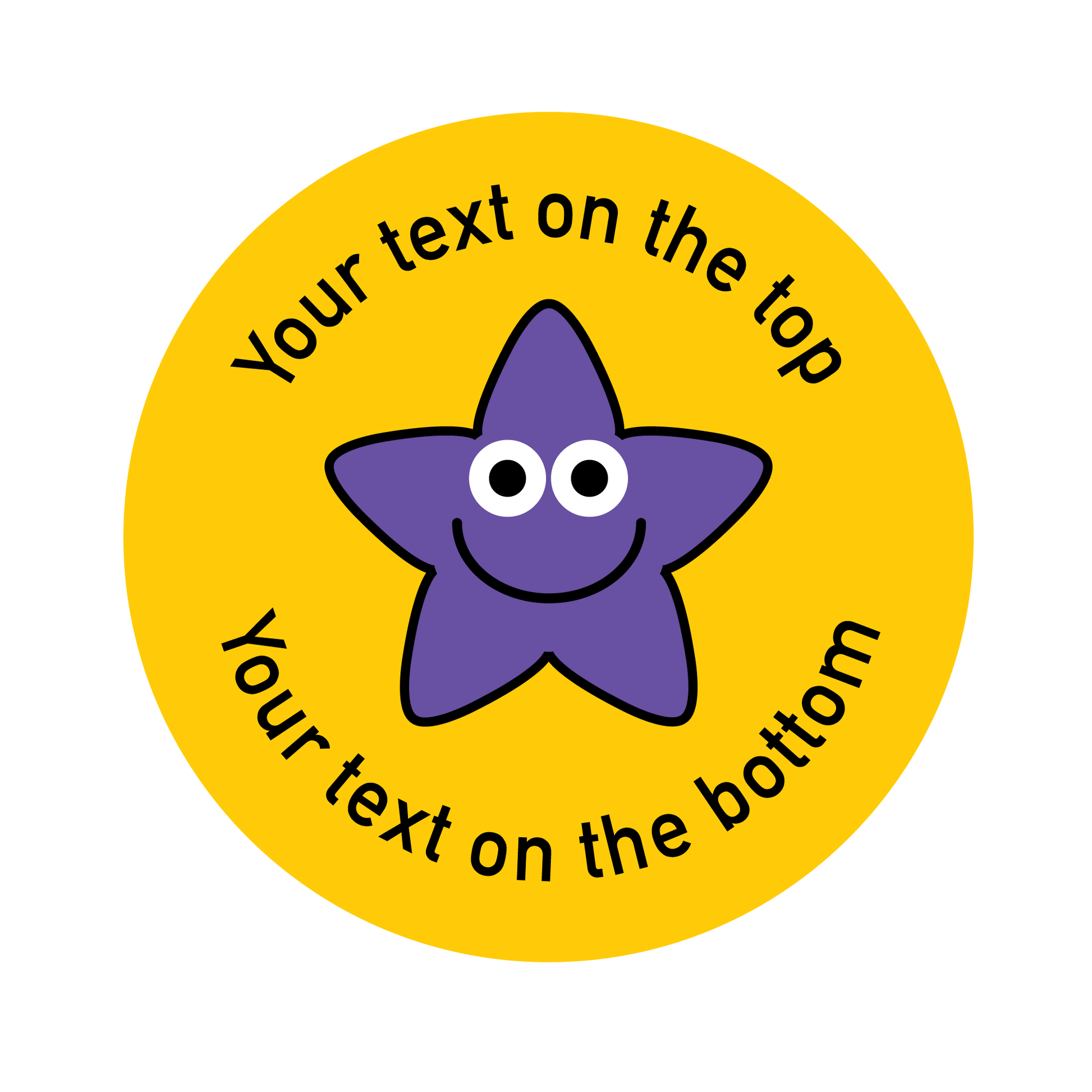 Customised Modern Star Sticker Collection - The Sticker Factory