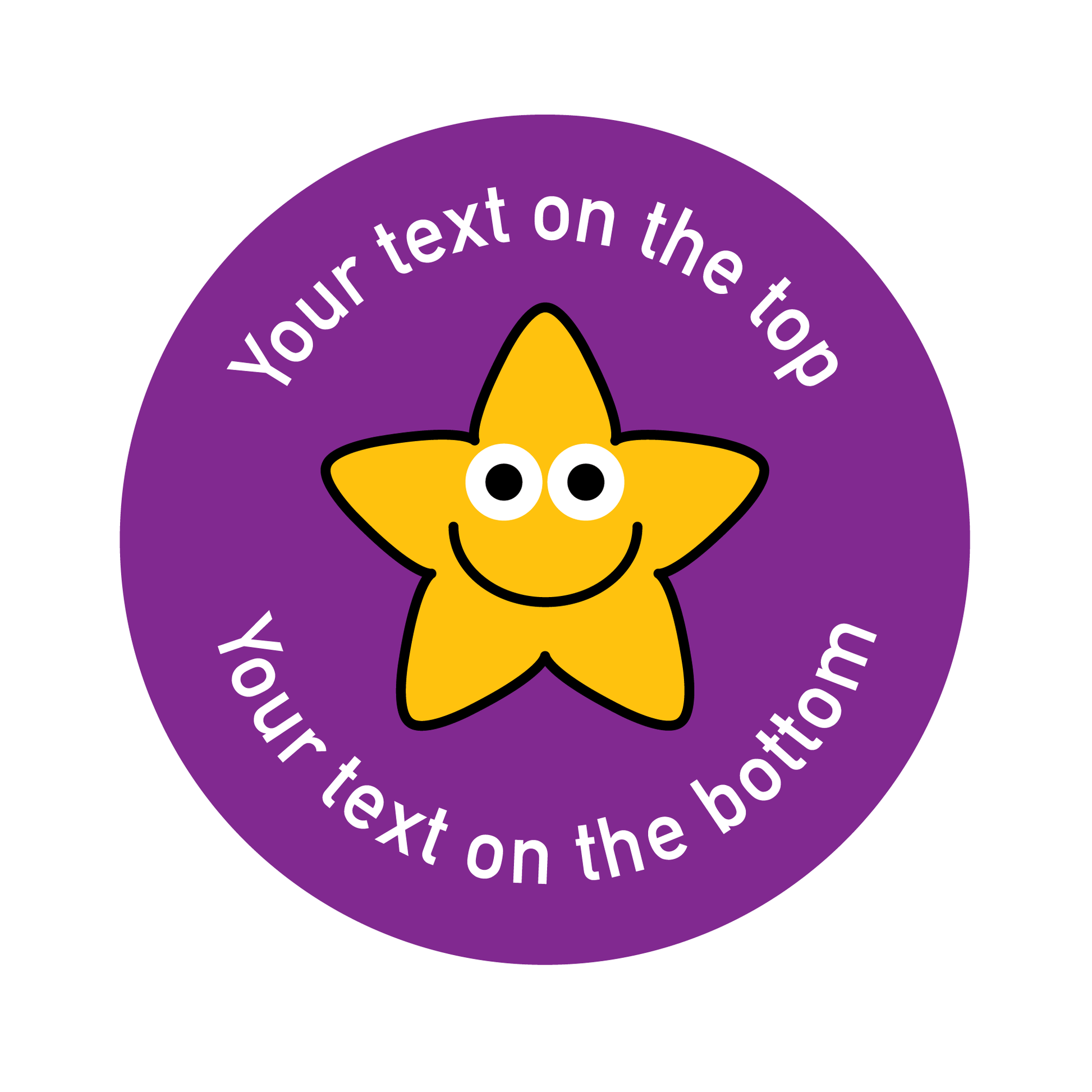 Customised Modern Star Sticker Collection - The Sticker Factory