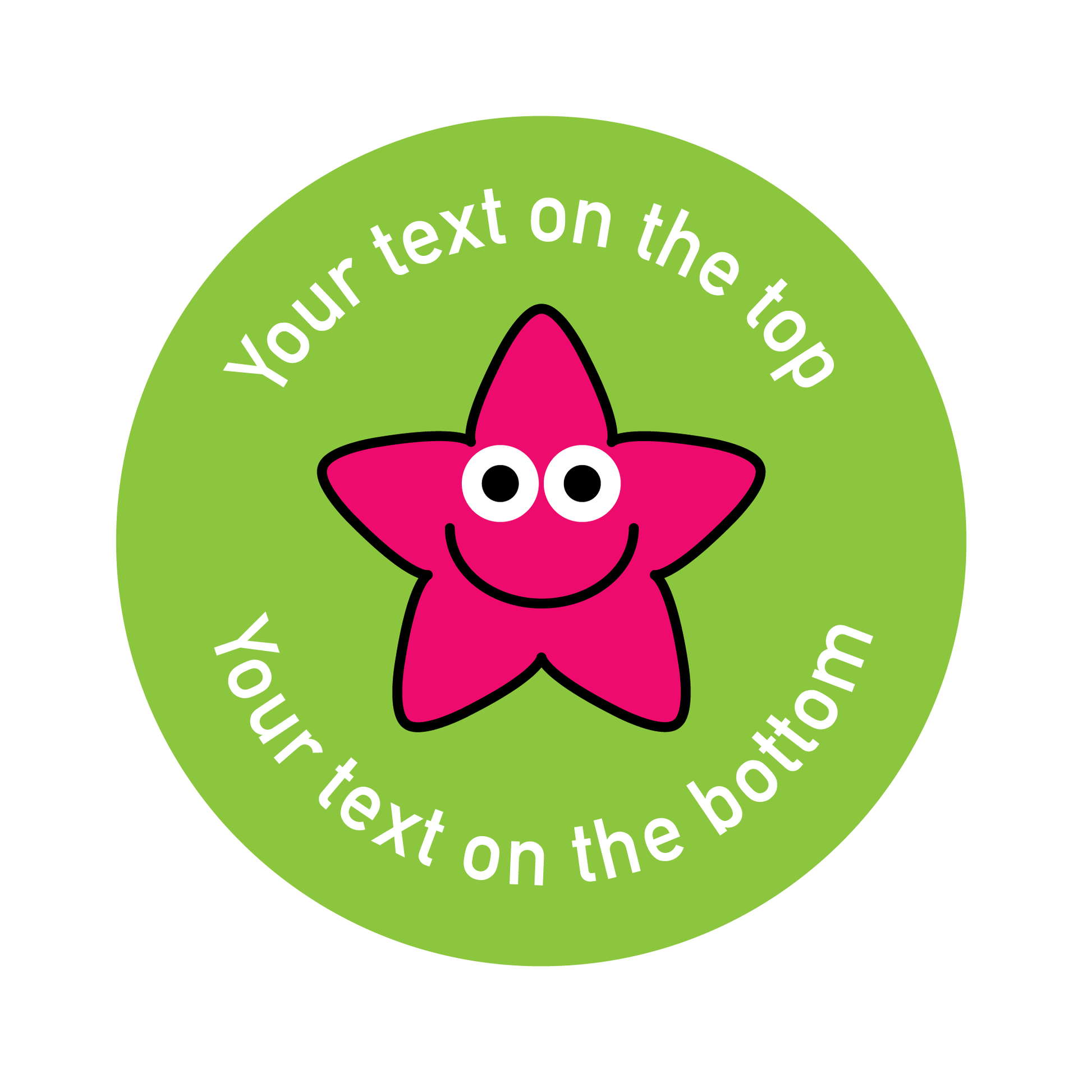 Customised Modern Star Sticker Collection - The Sticker Factory