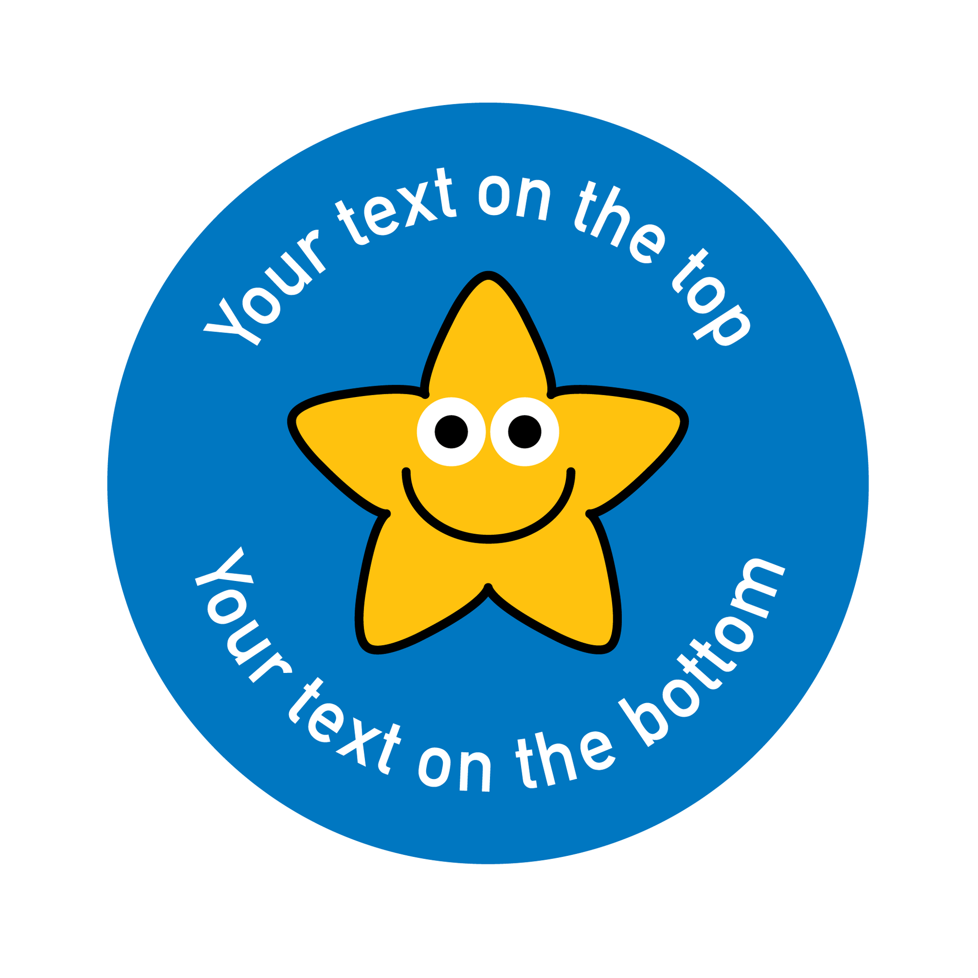 Customised Modern Star Sticker Collection - The Sticker Factory