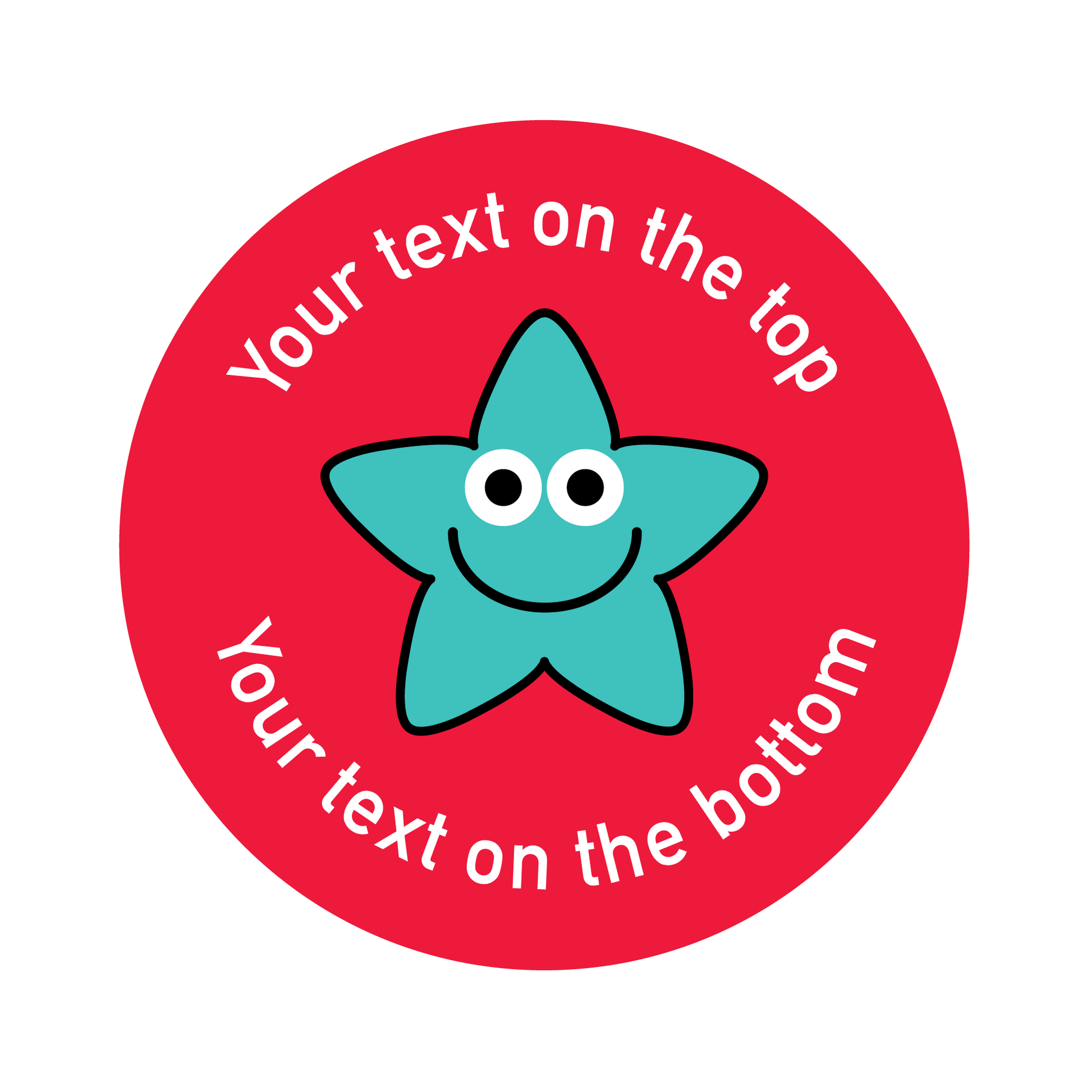 Customised Modern Star Sticker Collection - The Sticker Factory