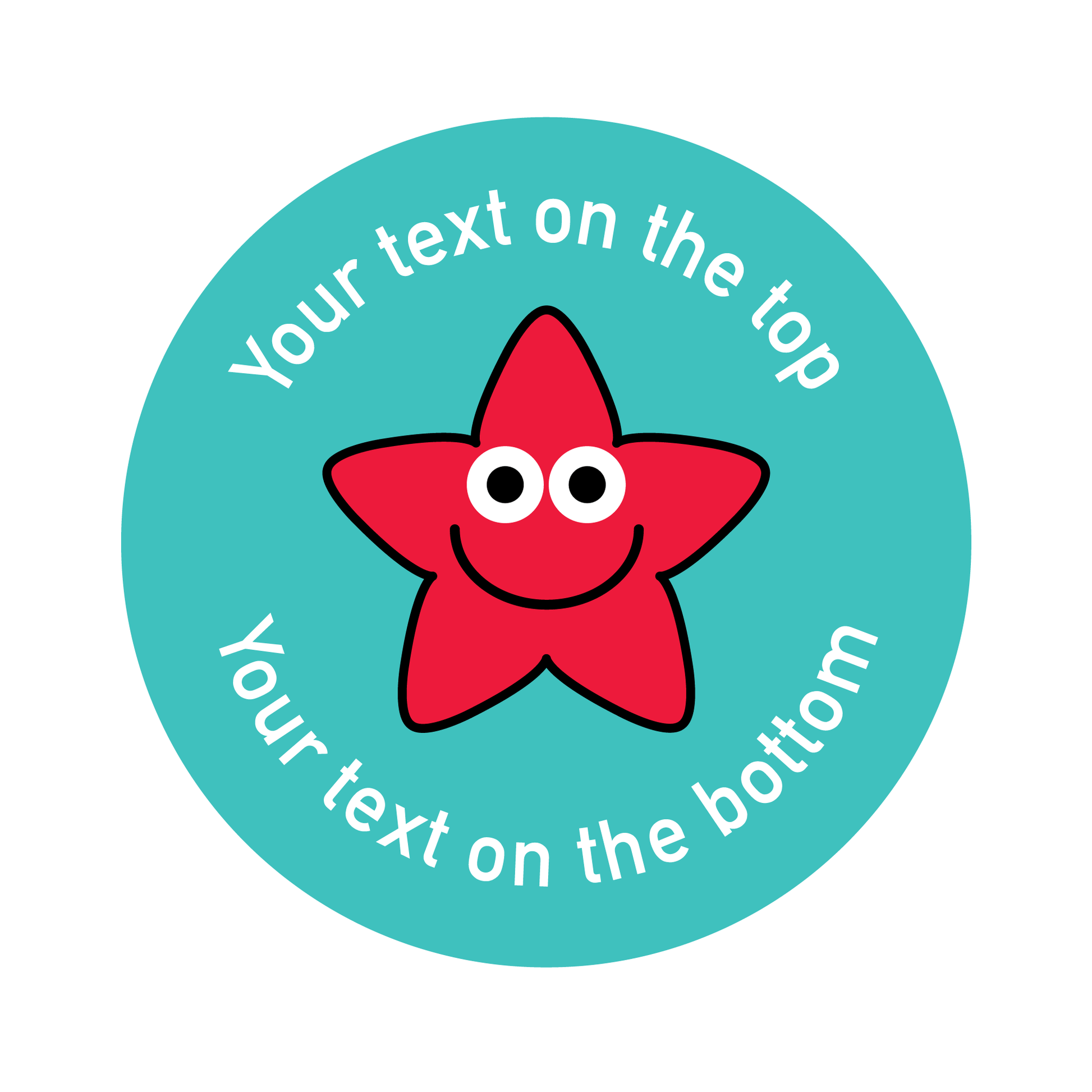 Customised Modern Star Sticker Collection - The Sticker Factory