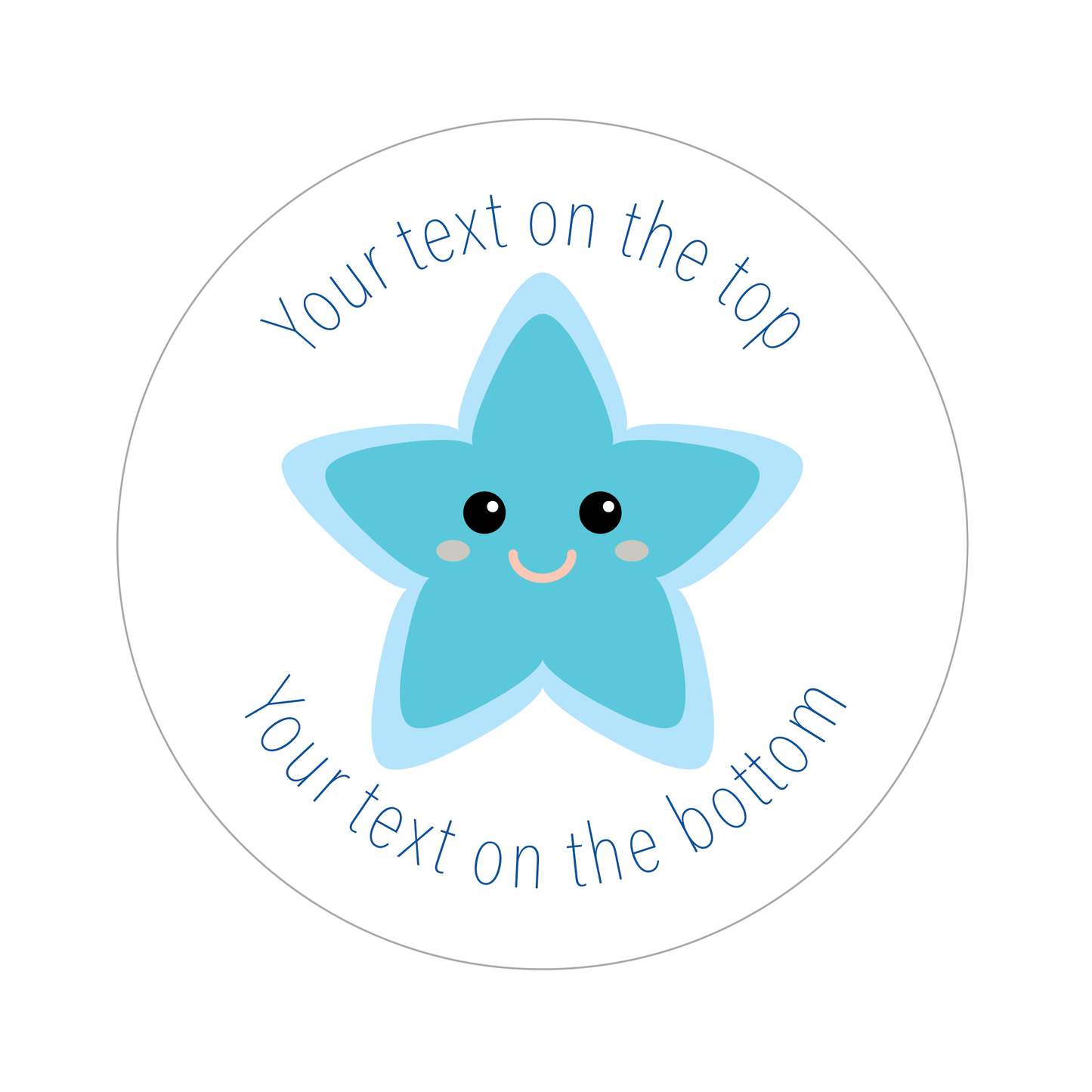 Customised Pastel Star Sticker Collection - The Sticker Factory
