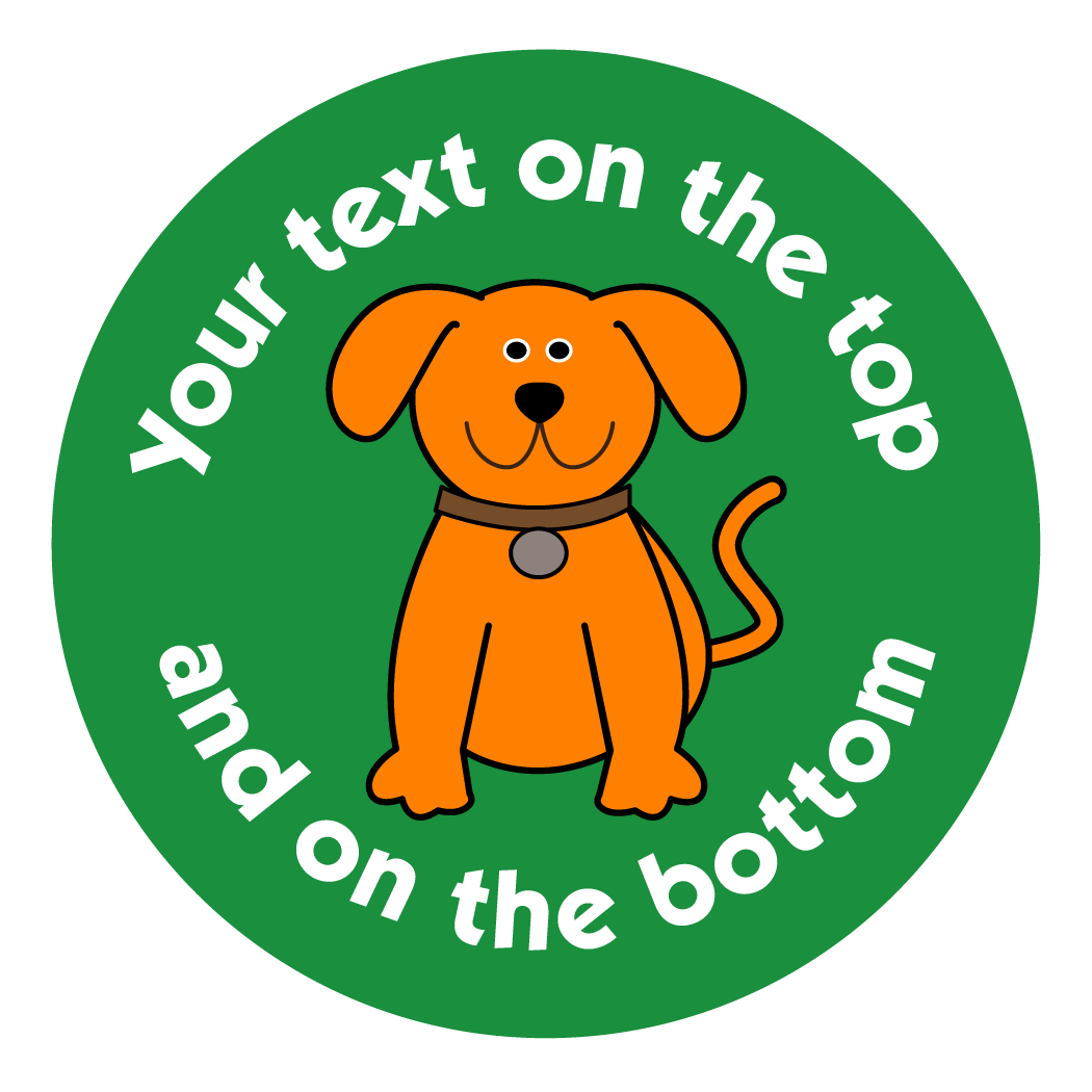 Customised Reward Sticker  - GingerDog image 0