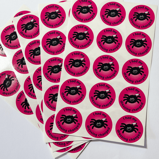 Healthcare Stickers. Dressing changed - The Sticker Factory