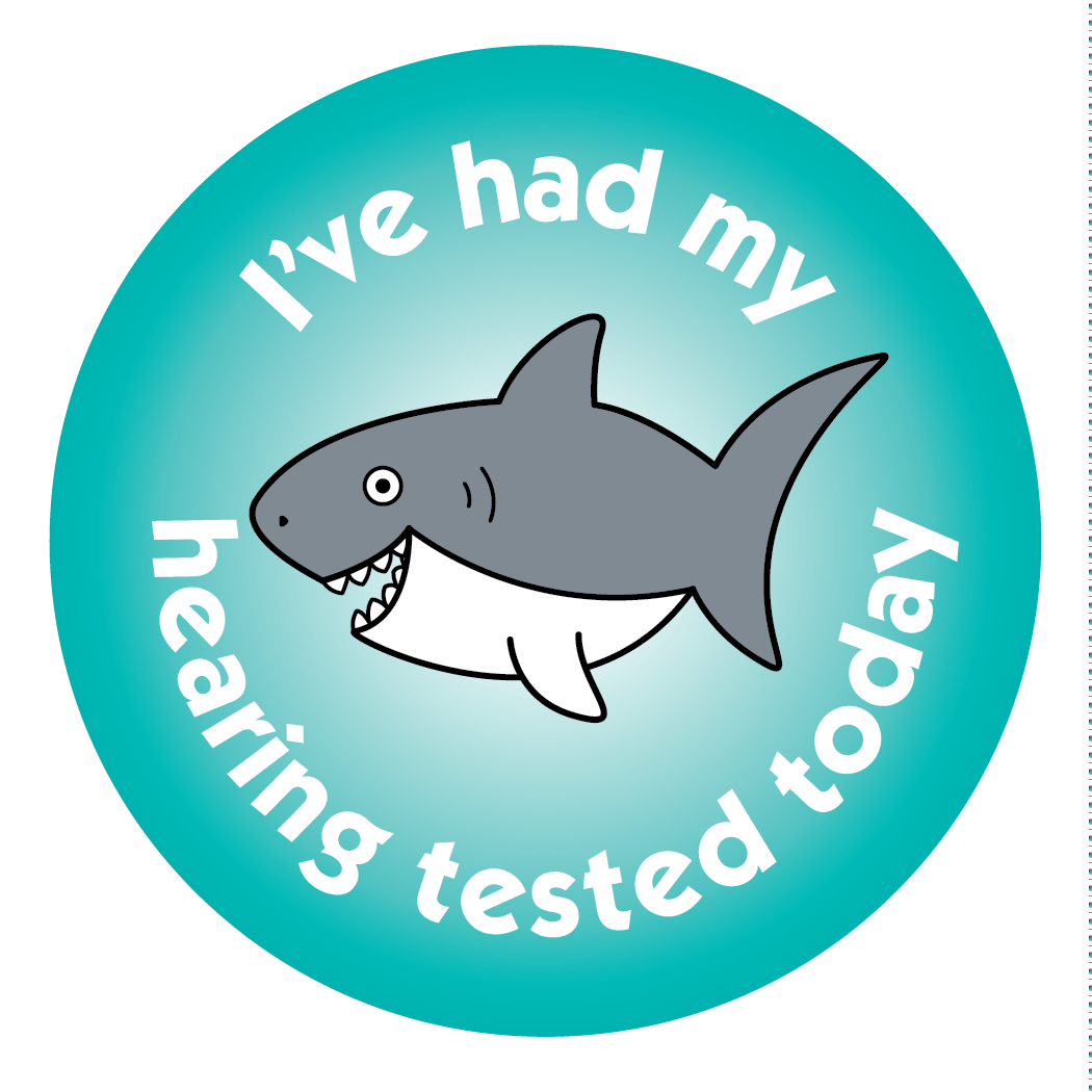 Healthcare Stickers. Hearing Tested - The Sticker Factory