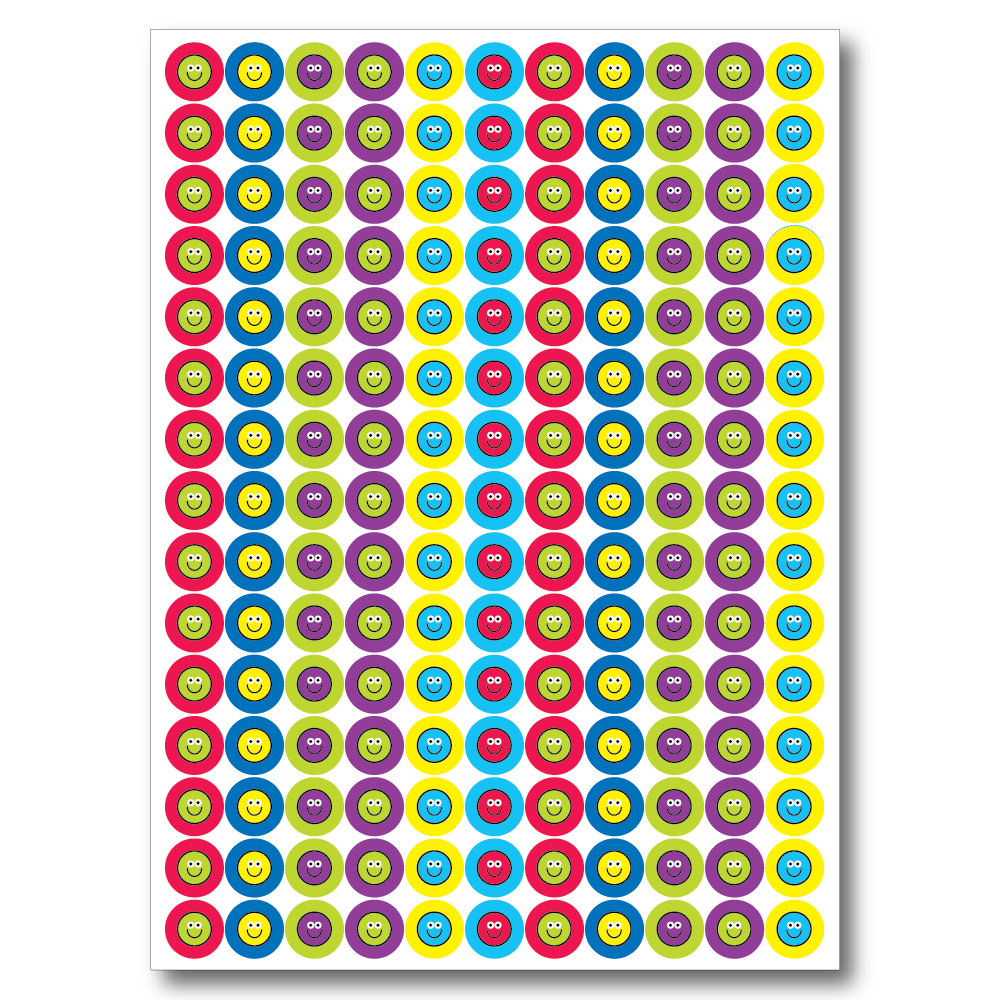 Mini Reward Stickers - Smiley Faces - The Sticker Factory