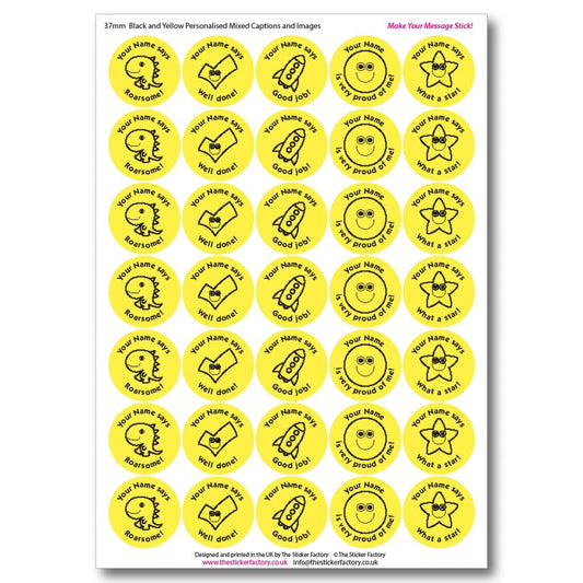 Personalised Budget Reward Stickers - The Sticker Factory