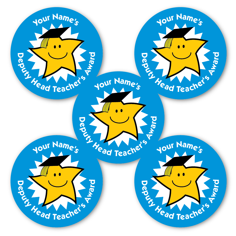 Personalised Reward Stickers – Deputy Head Teacher's Award - The Sticker Factory