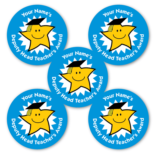 Personalised Reward Stickers – Deputy Head Teacher's Award - The Sticker Factory