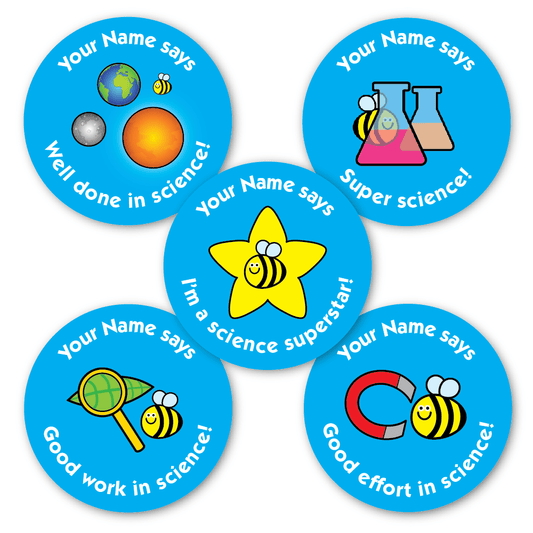 Personalised Science Reward Stickers - The Sticker Factory