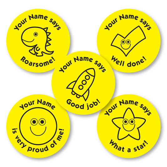 Personalised Budget Reward Stickers image 1