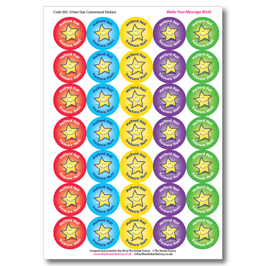 Customised Mixed Colour Stars image 2