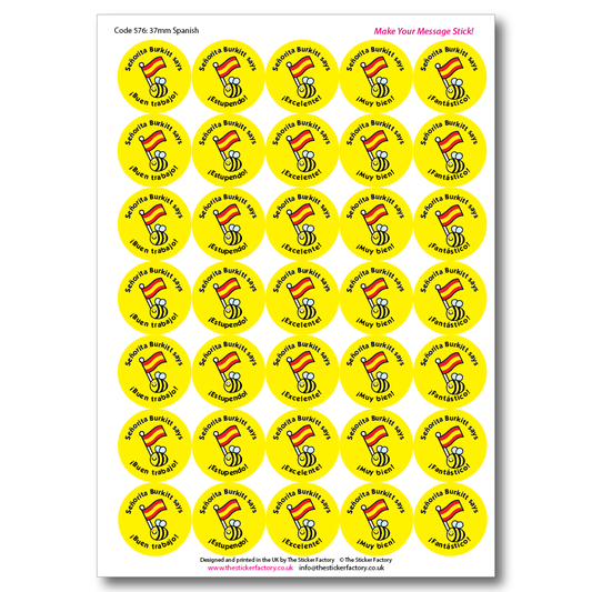 Spanish personalised stickers image 2