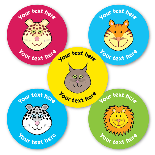 Customised Big Cat Stickers - The Sticker Factory