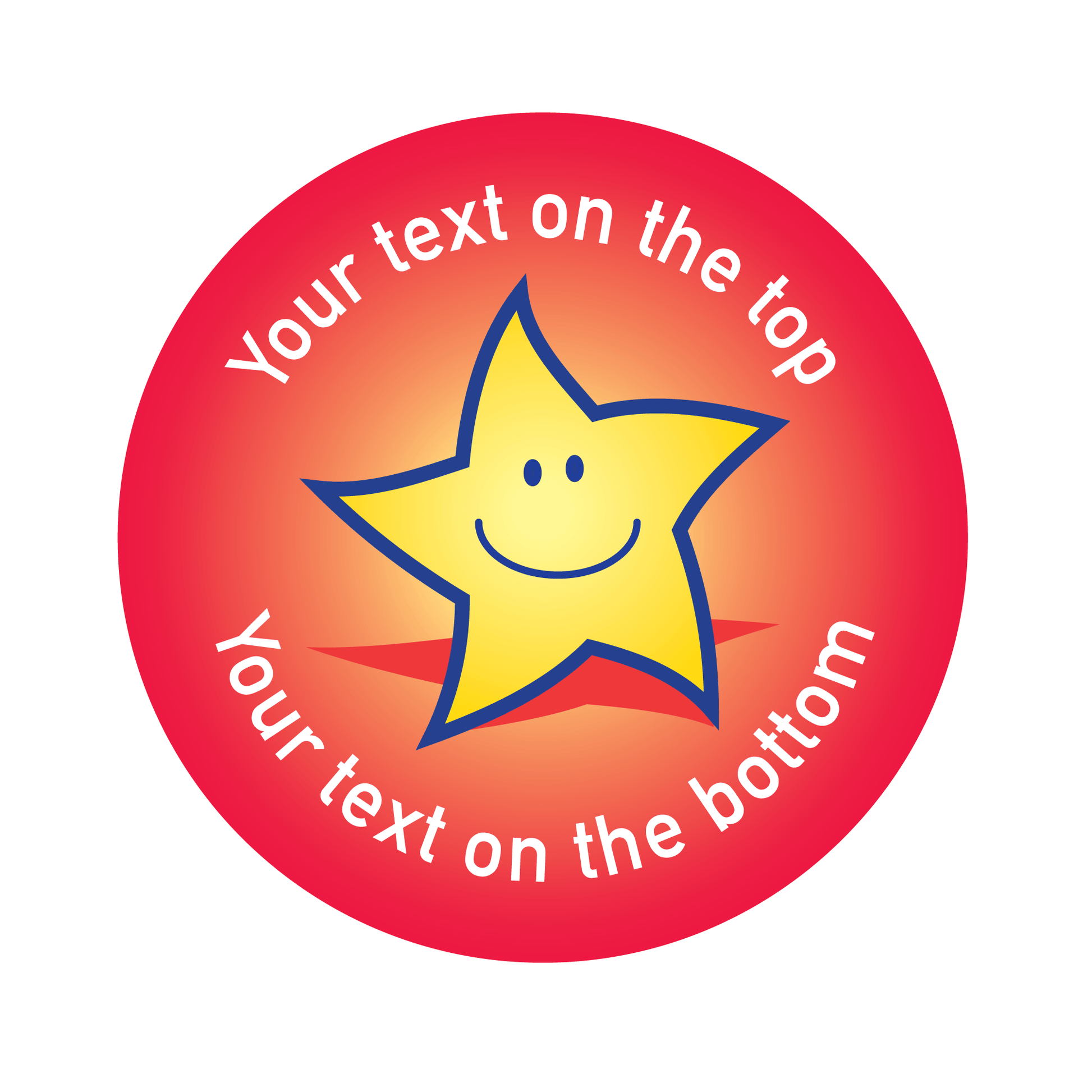 Customised Classic Star Sticker Collection - The Sticker Factory