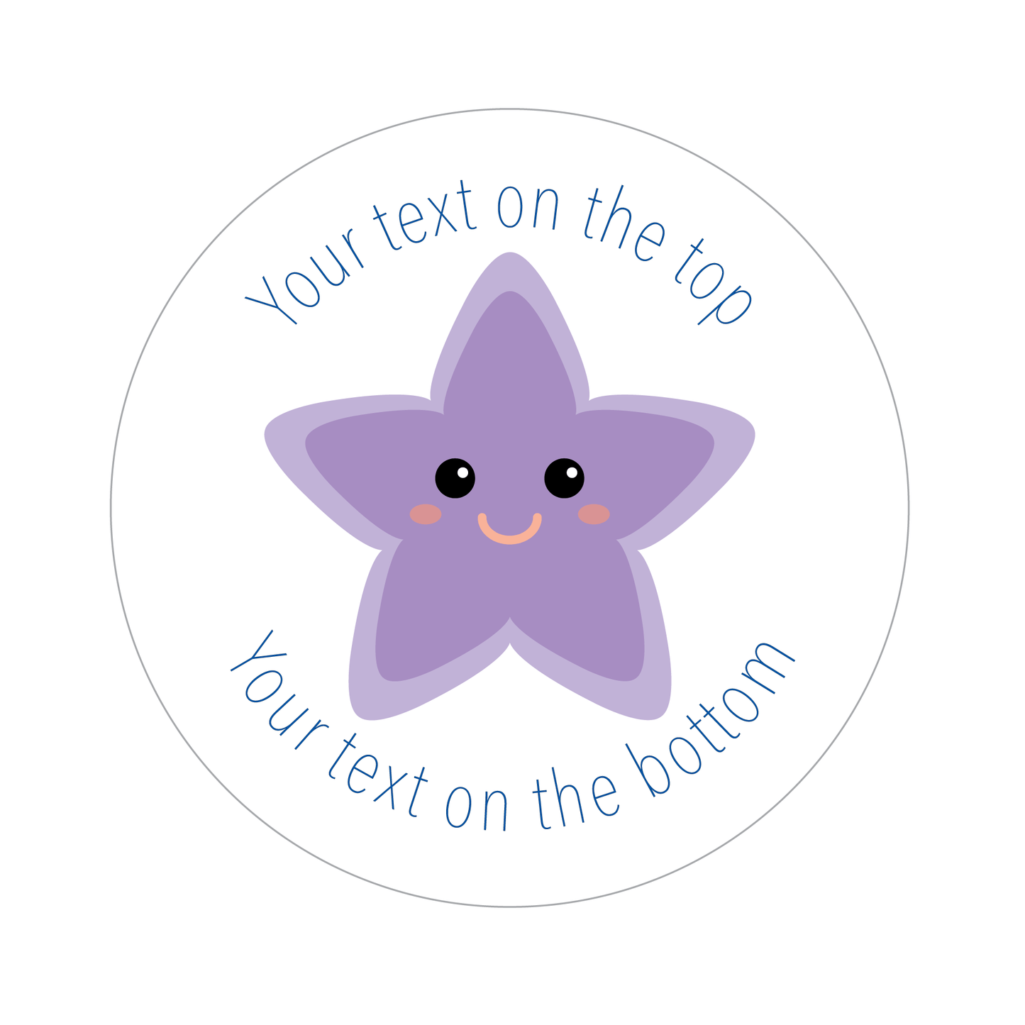 Customised Pastel Star Sticker Collection - The Sticker Factory