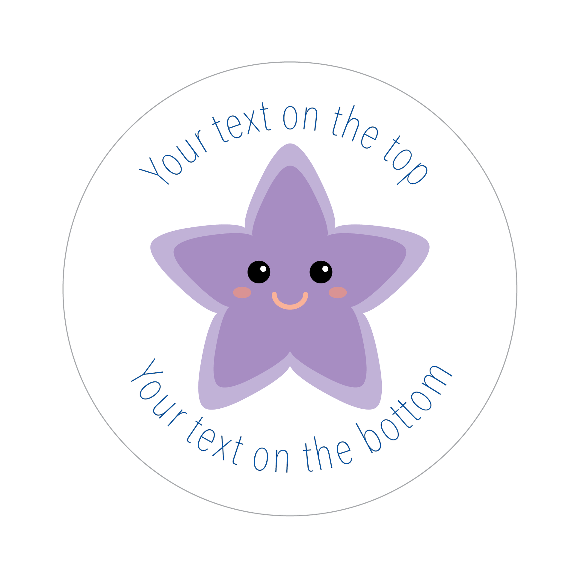 Customised Pastel Star Sticker Collection - The Sticker Factory