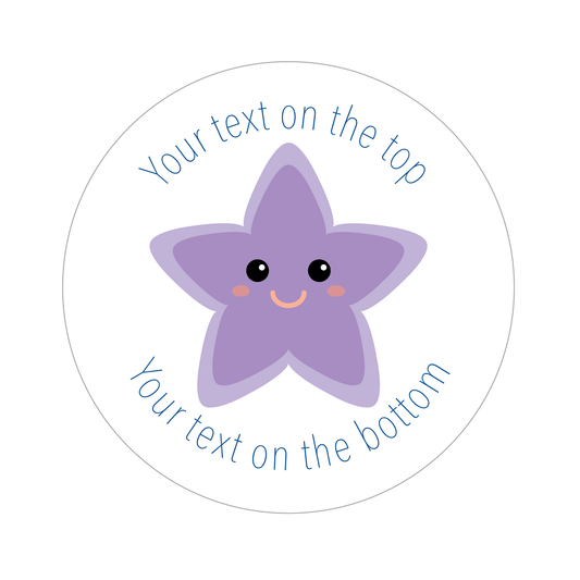Customised Pastel Star Sticker Collection - The Sticker Factory