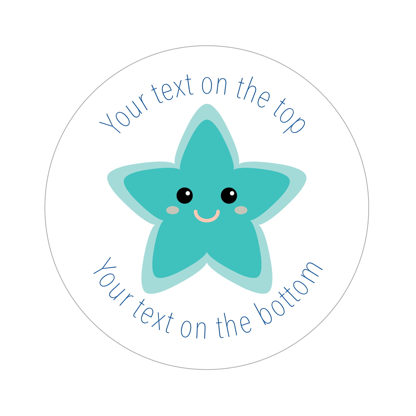 Customised Pastel Star Sticker Collection - The Sticker Factory