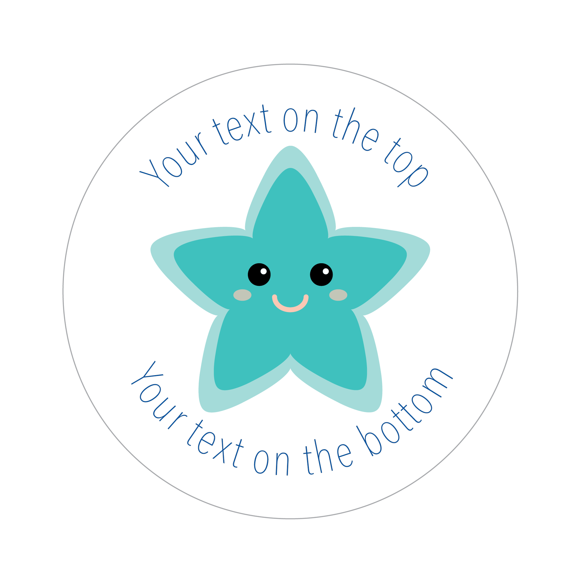 Customised Pastel Star Sticker Collection - The Sticker Factory
