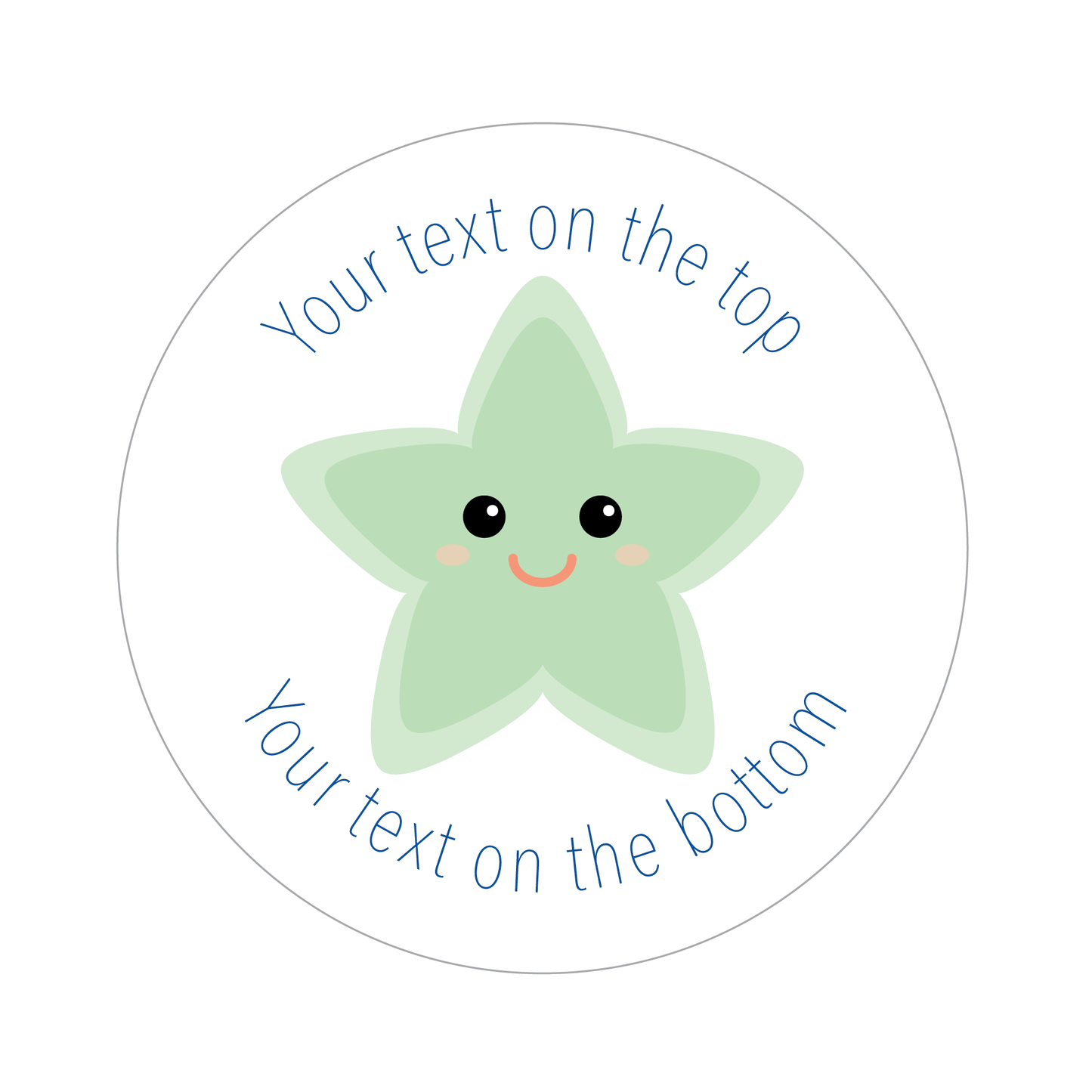 Customised Pastel Star Sticker Collection - The Sticker Factory