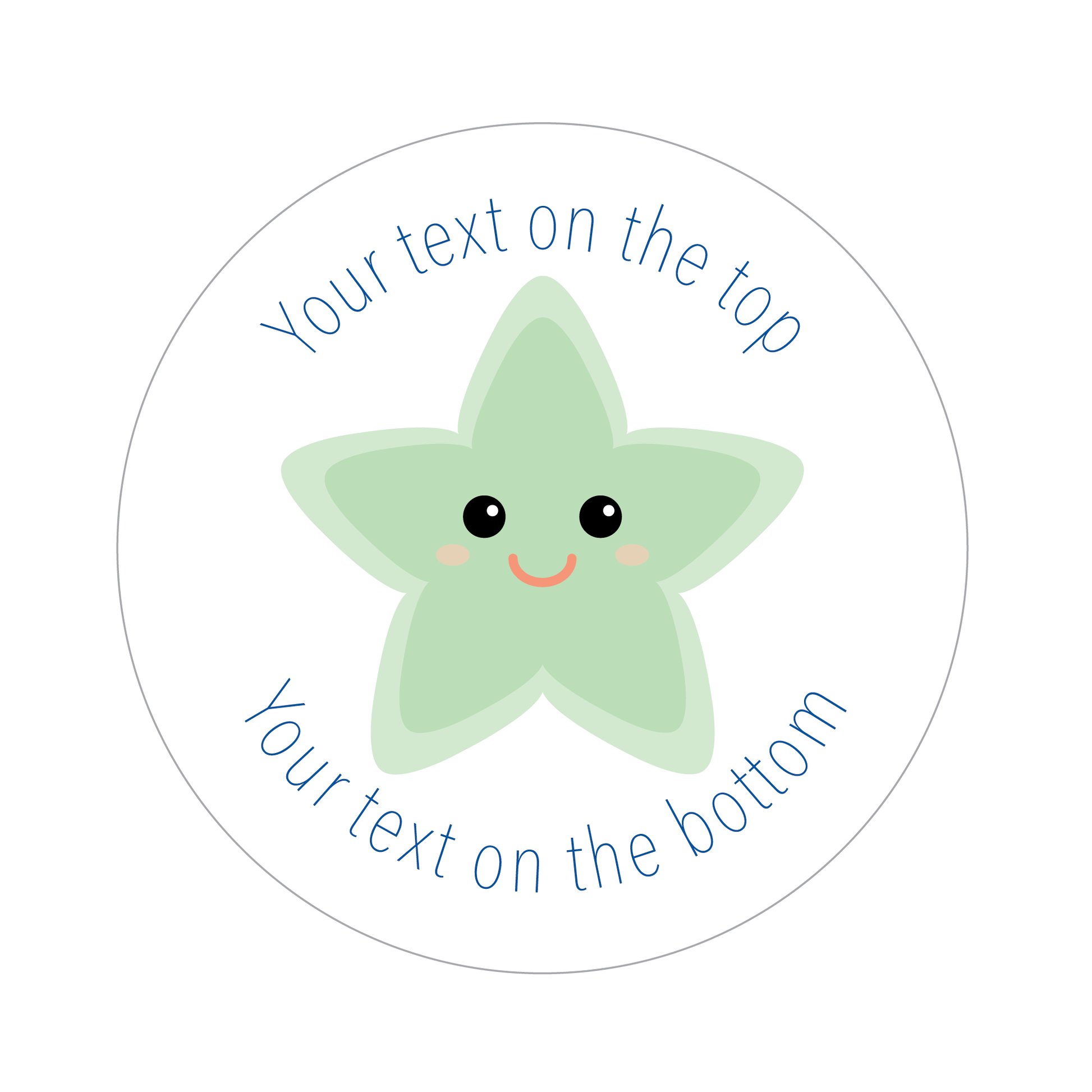 Customised Pastel Star Sticker Collection - The Sticker Factory