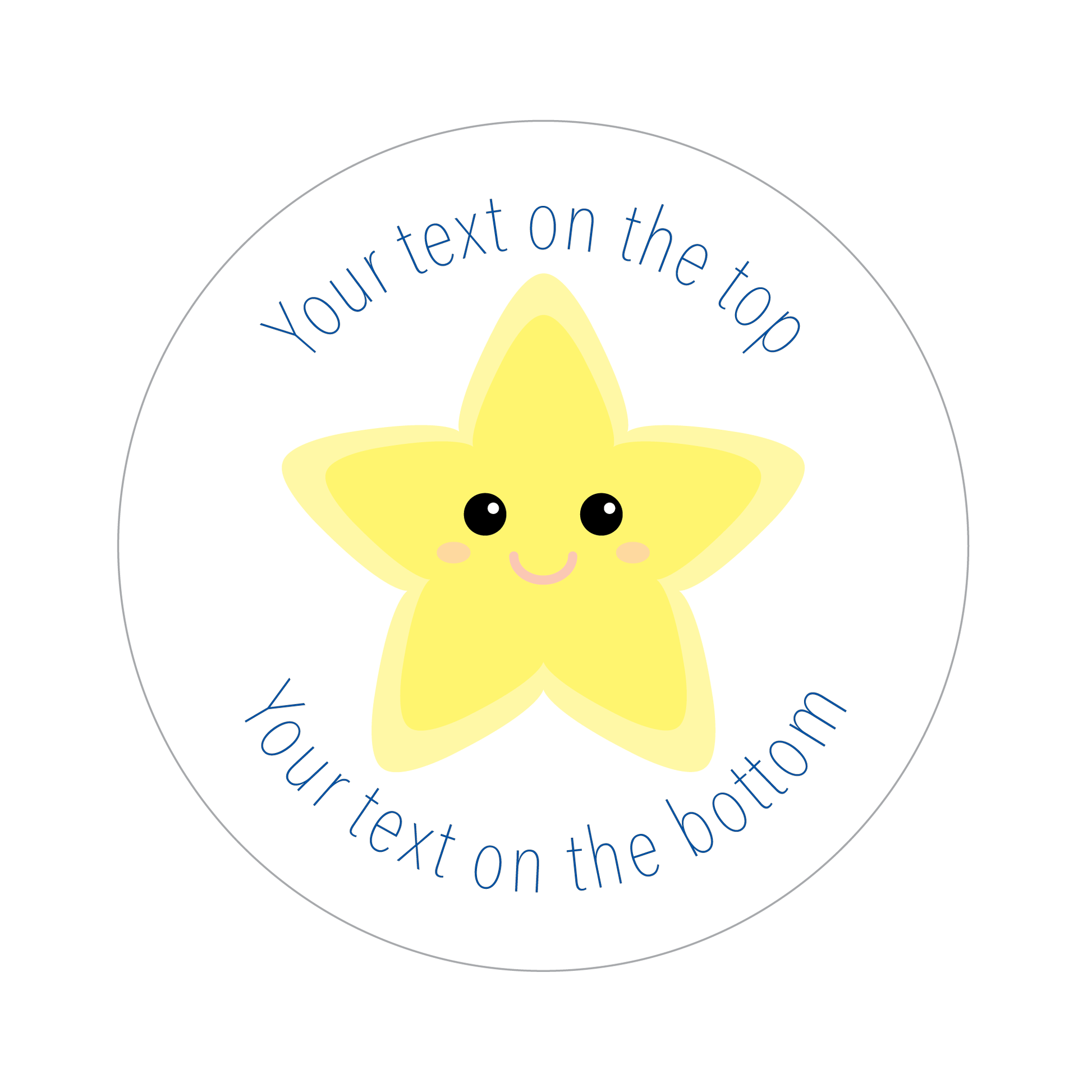 Customised Pastel Star Sticker Collection - The Sticker Factory