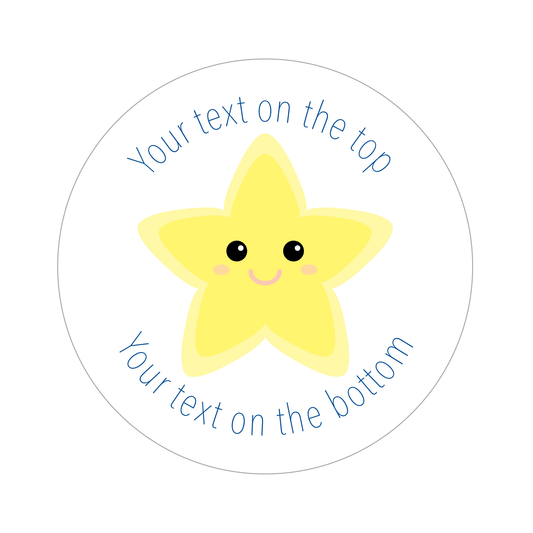 Customised Pastel Star Sticker Collection - The Sticker Factory