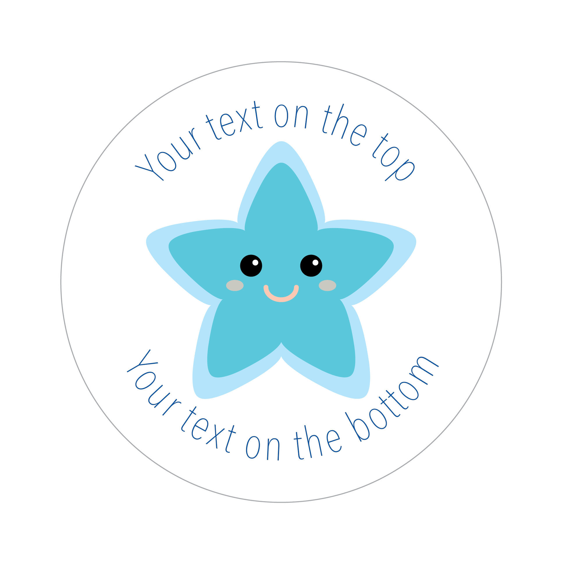Customised Pastel Star Sticker Collection - The Sticker Factory