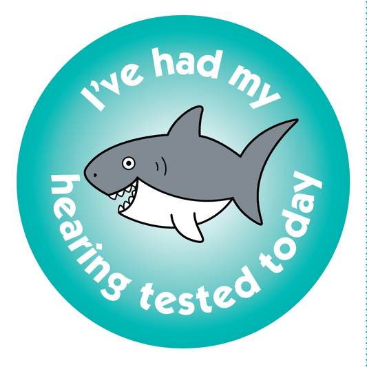 Healthcare Stickers. Hearing Tested - The Sticker Factory
