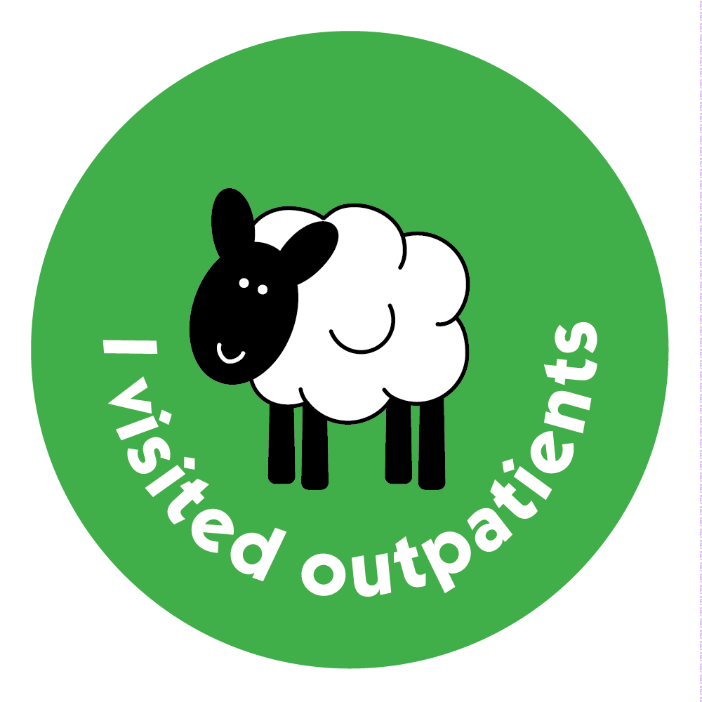 Healthcare Stickers. I visited outpatients - The Sticker Factory