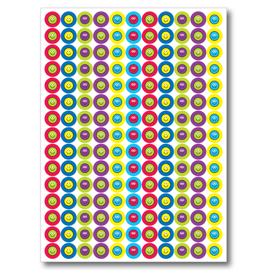 Mini Reward Stickers - Smiley Faces - The Sticker Factory