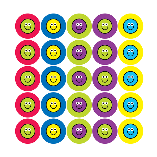 Mini Reward Stickers - Smiley Faces - The Sticker Factory