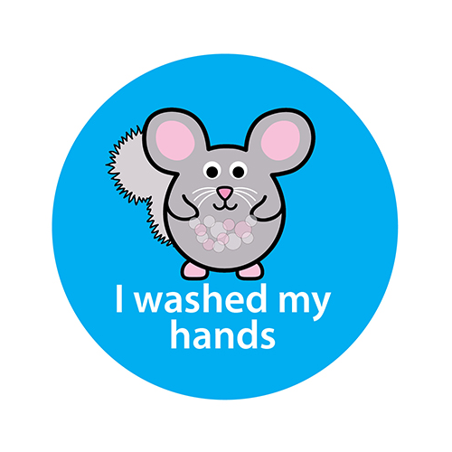 Chinchilla - 'I washed my hands' Stickers
