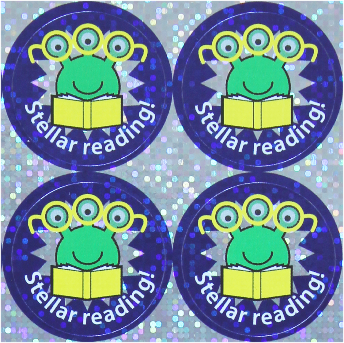 Sparkly Reading Reward Stickers