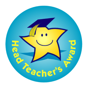 Head teachers award sticker
