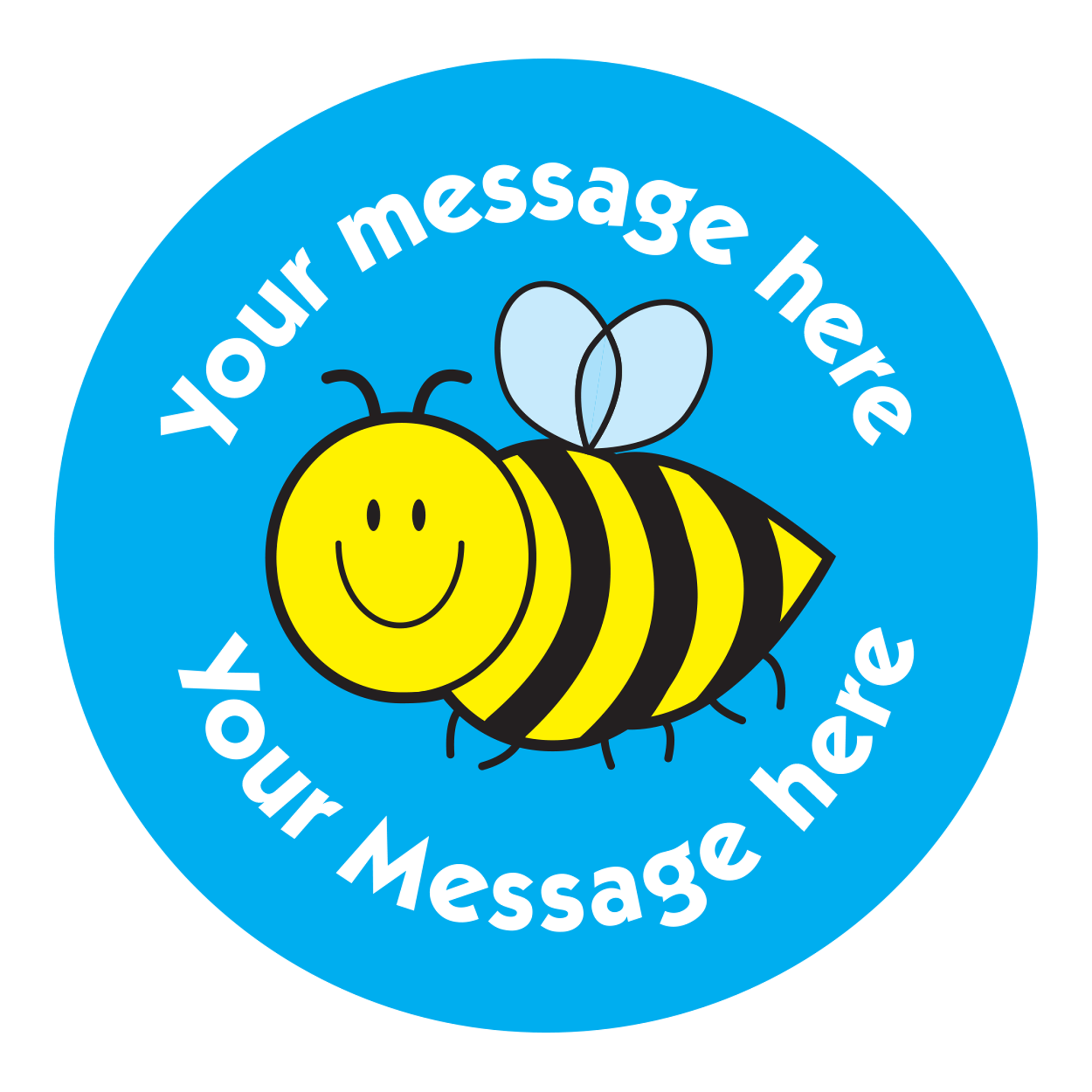 Customised Bee Stickers