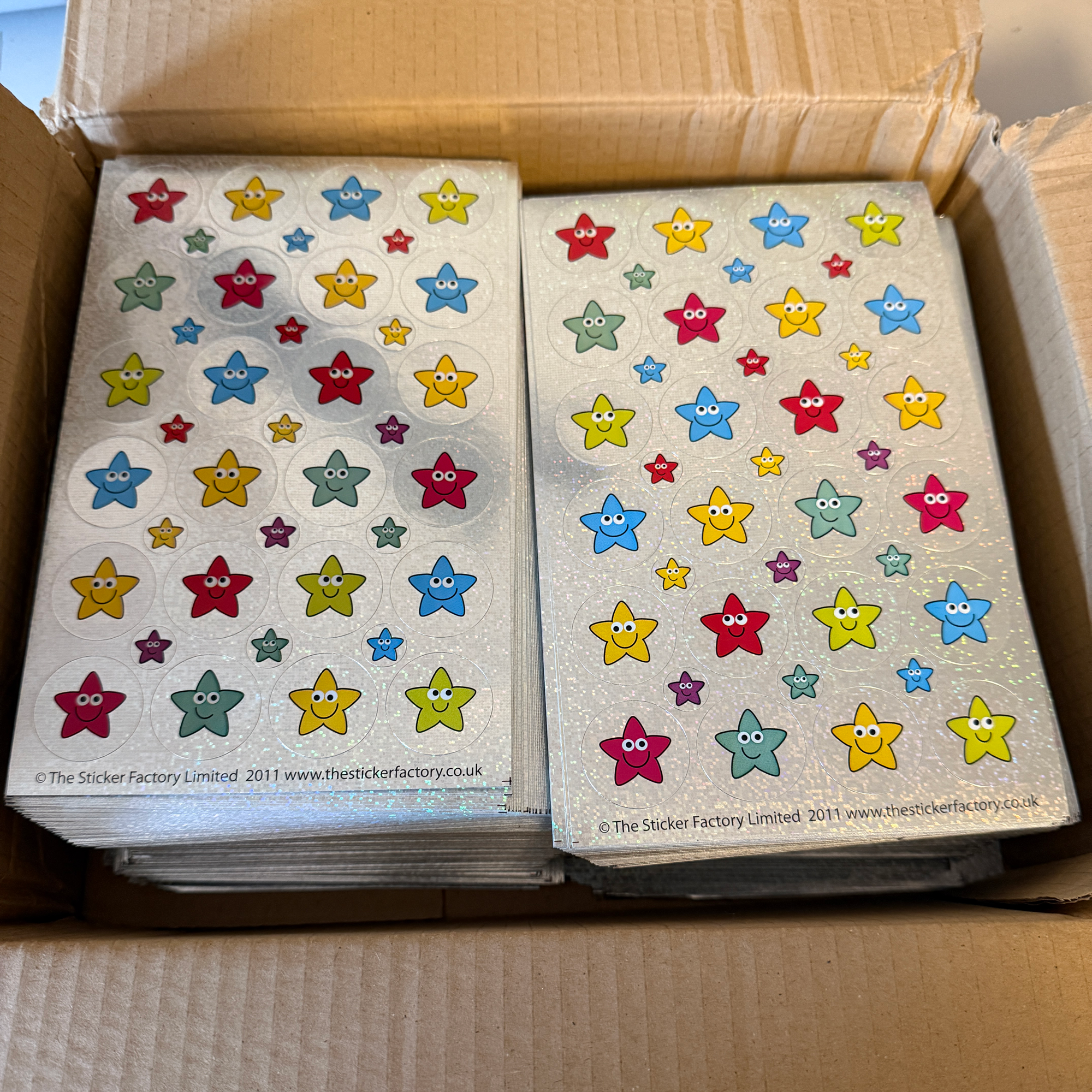 Sparkly Star Stickers -  BULK BUY